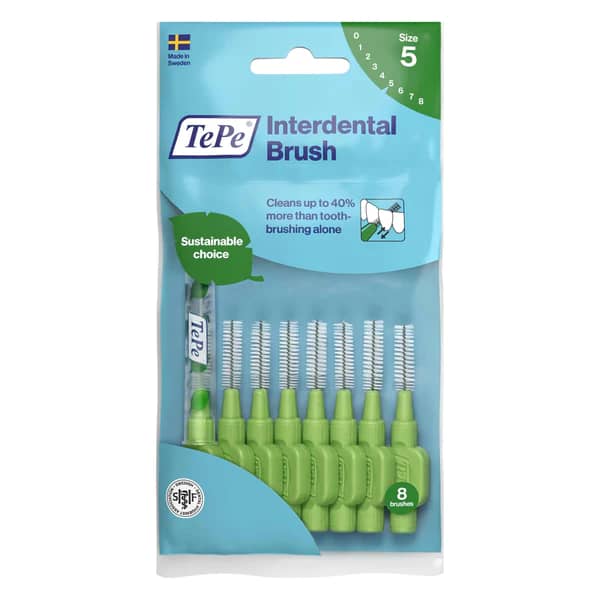 TePe Original Brushes Green (8) - Dentomedico