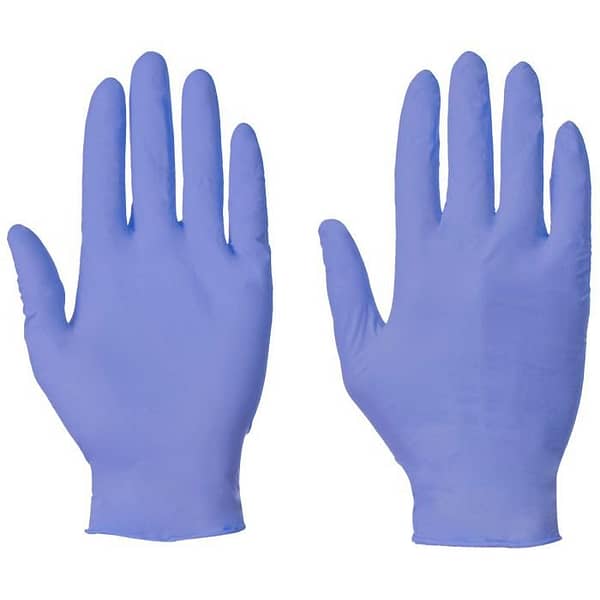 Nitrile Powder Free Medical Gloves (100) - Large - Image 2